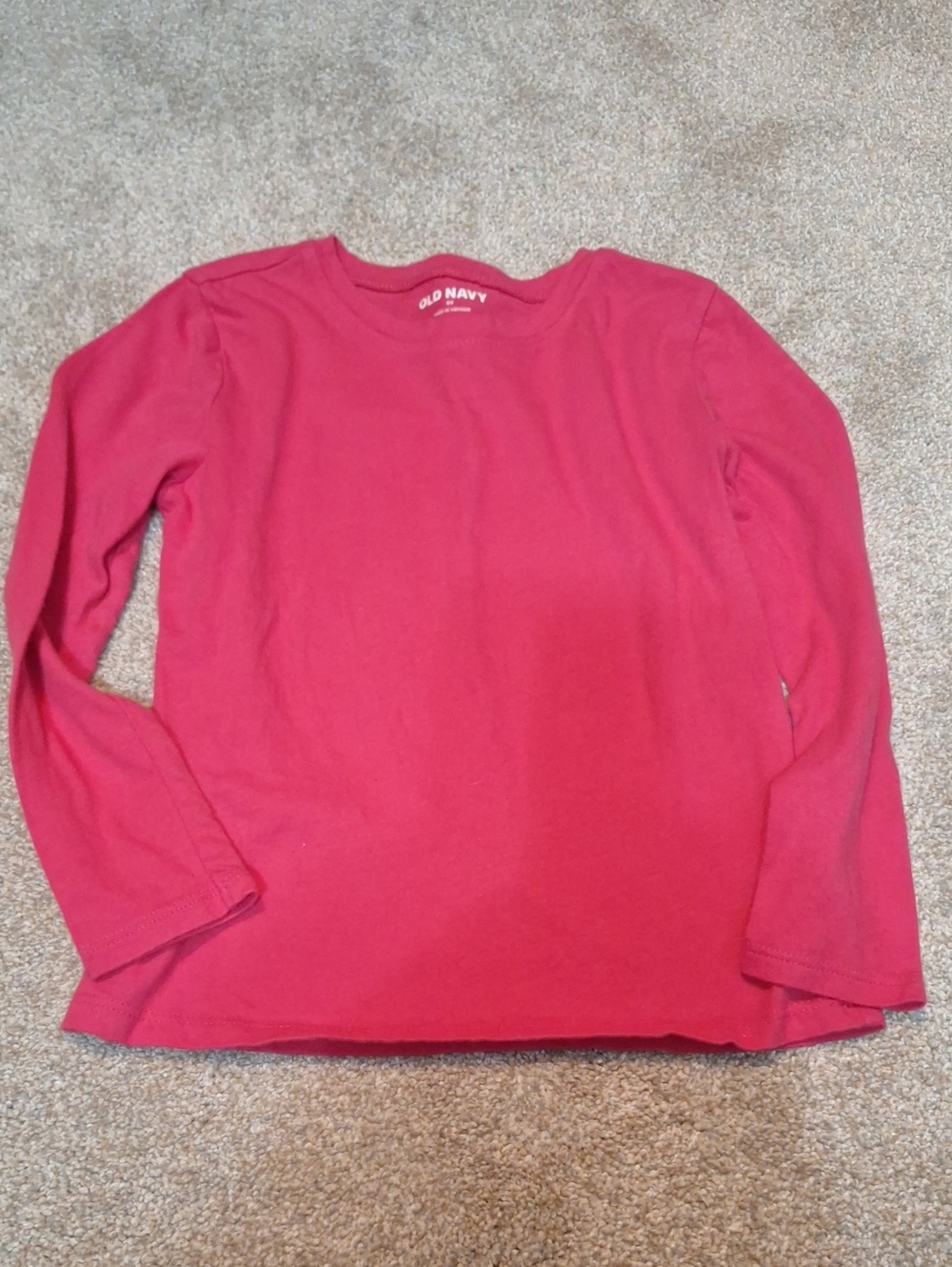 Old Navy Long-Sleeve Crewneck Shirt - Bright Pink